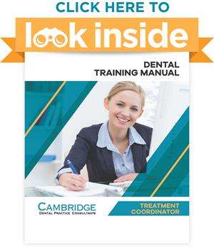 Dental Office Treatment Coordinator Manual Look Inside